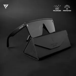 Rover | Black Polarized Wayfarer Sunglasses - PMG4573