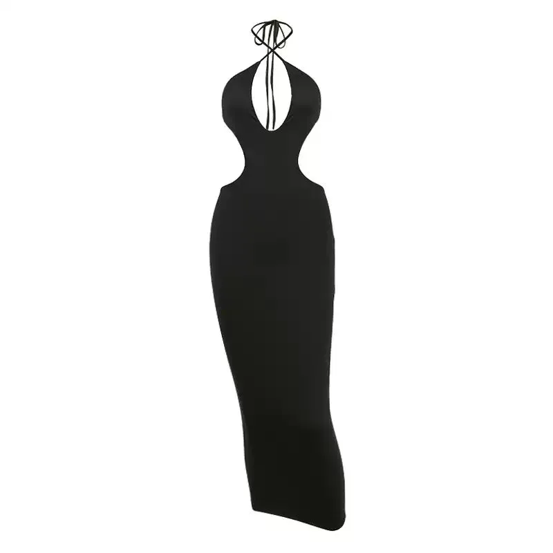 Roxanne Halter Cut-Out Maxi Dress