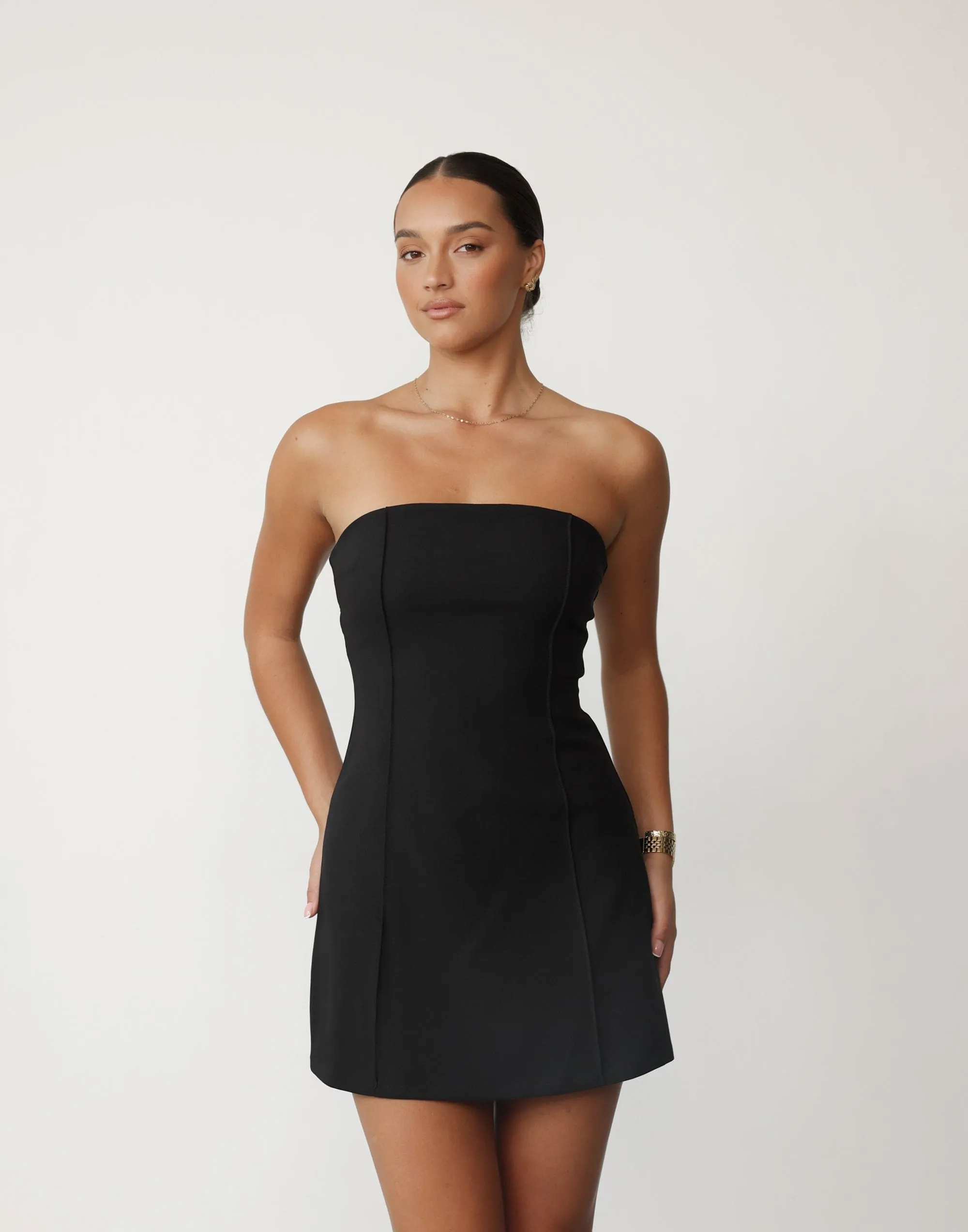 Roxanne Mini Dress (Black)