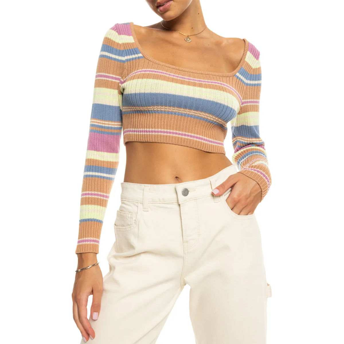 Roxy Women's Sunshine Day Crop Top Sweater