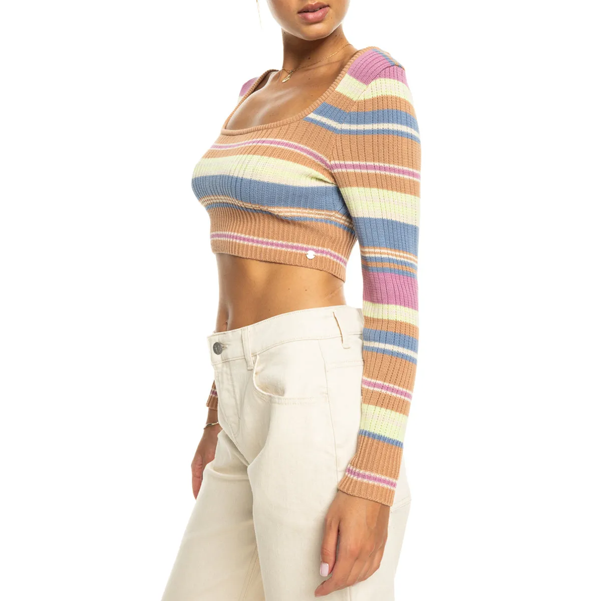 Roxy Women's Sunshine Day Crop Top Sweater