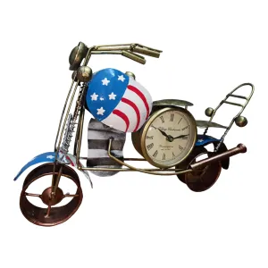 Royal Craft Palace imeless Elegance: American-Style Bike Desk Clock with 4" Dial