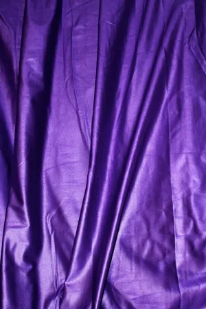 Royal Purple Metallic Spandex Fabric Sample