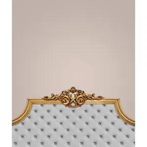 Royal White Headboard Printed Backdrop