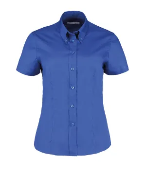 Royal - Women's corporate Oxford blouse short-sleeved (tailored fit)