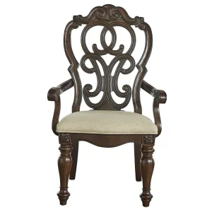 Royale - Arm Chair (Set of 2) - Dark Brown