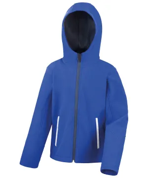 Royal/Navy - Core junior TX performance hooded softshell jacket