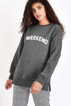 Royce Brand Women's Weekend Applique Embroidered Sweatshirt