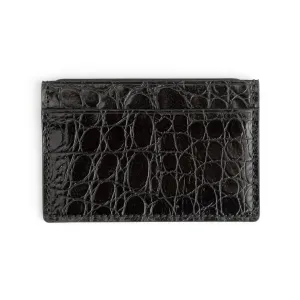 Royce New York Croc-Embossed Leather Card Case