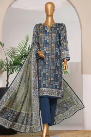 Rozaana By HZ Stitched 3 Piece Prints Lawn Collection'2024-PZD-707