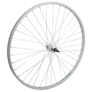 Rr Whl,27X1-1/4,Sil,Aly,36H 3/8'',Sw,Sil,126Mm,Fw,5-7S 27'' Alloy Road Single Wall Wheels  Wheels  27''