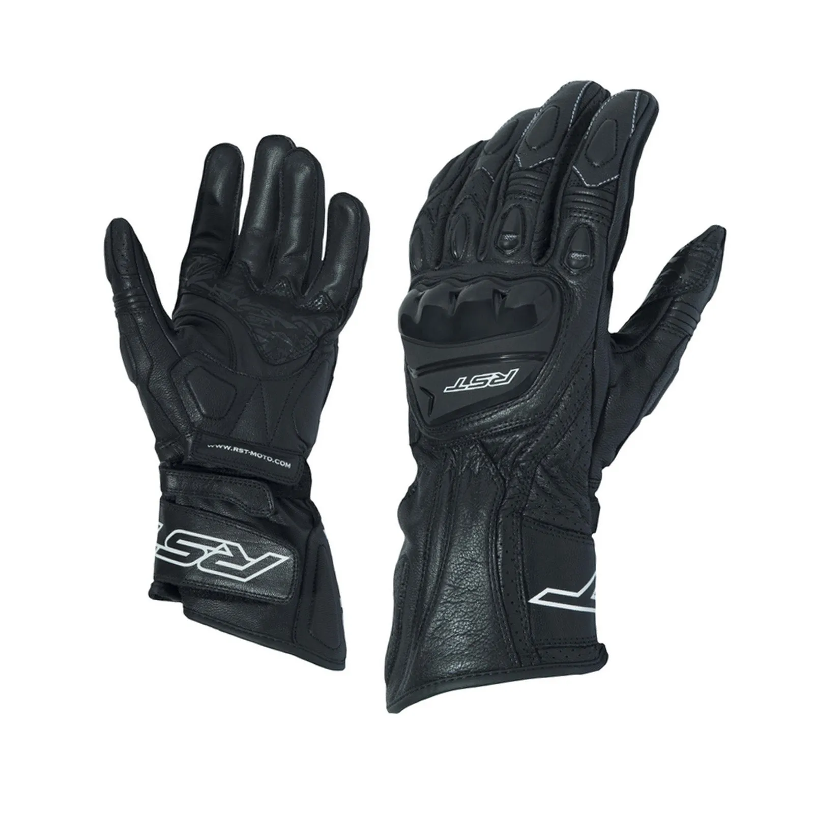 RST 2085 R-18 Leather Sports Gloves - Black