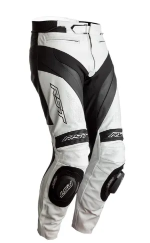 RST Tractech Evo 4 CE Leather Trousers - White / Black