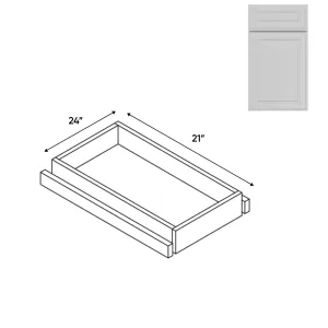 RTA - Elegant Shaker White - Base Roll Out Tray - 20"W x 4.25"H x 21"D