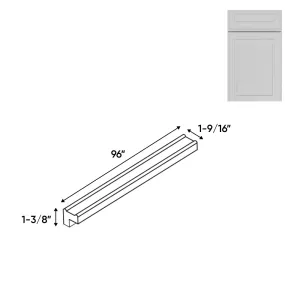 RTA - Elegant Shaker White - Light Molding - 96"W x 1 3/8"H x 1 9/16"D