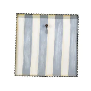 RTC Mini Gallery Display Board - Gray & White Striped