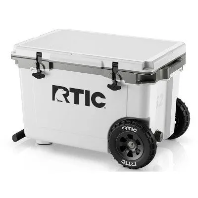 RTIC Outdoors 52qt Ultra-Light Wheeled Hard Sided Cooler - White/Gray