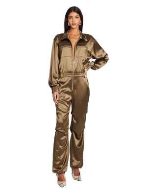 Rétrofête robin jumpsuit military green