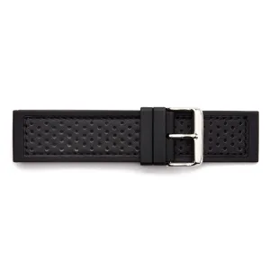 RUB-7 Rubber & Leather Regular Watch Strap