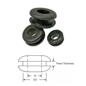 Rubber Grommets, 5/16" OD, 18 pack