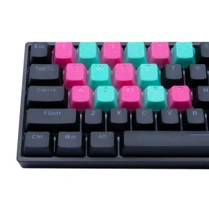 Rubberized Gaming Keycaps (Miami Vice)