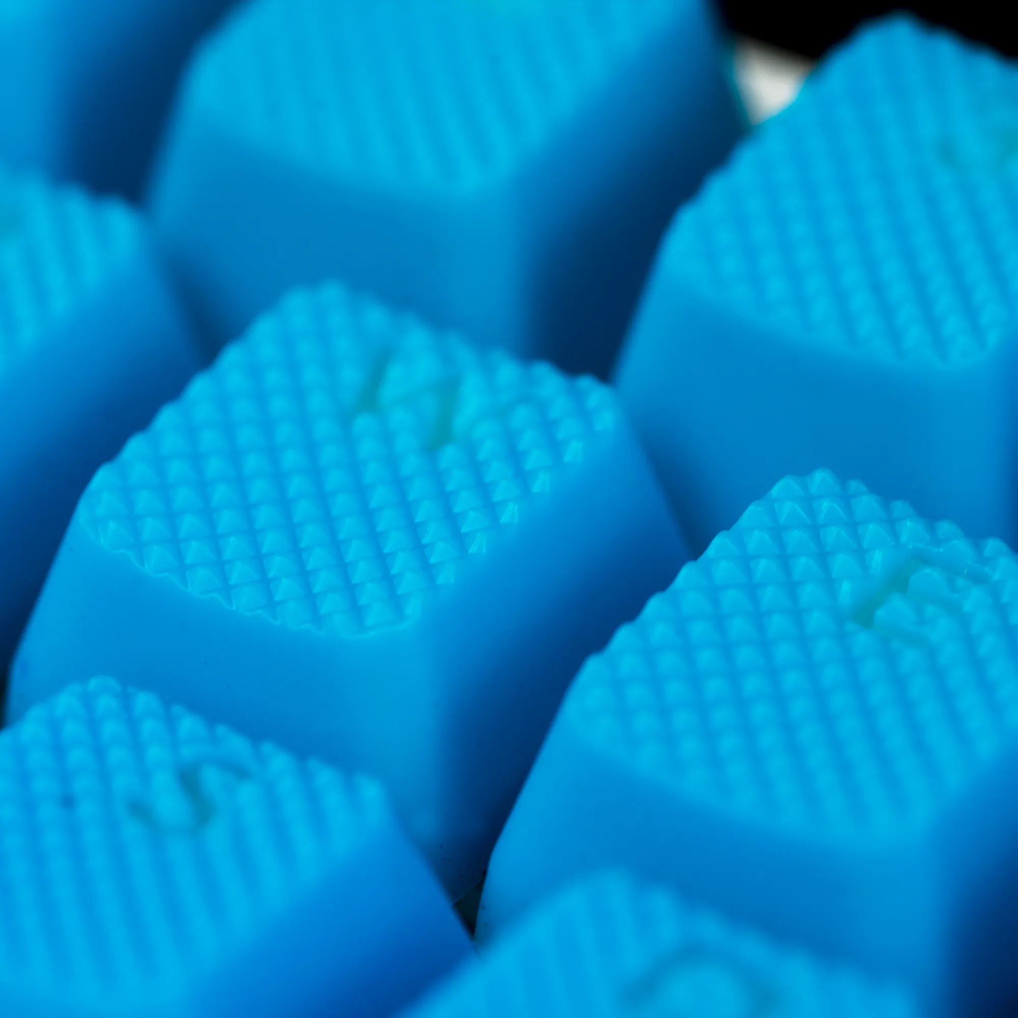 Rubberized Gaming Keycaps (Neon Blue)