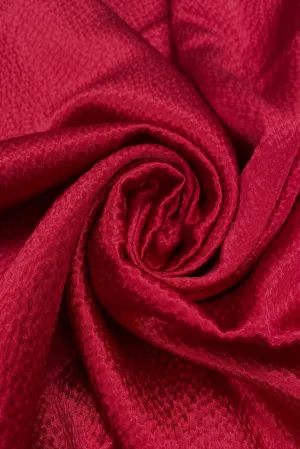 Ruby Hammered Silk Satin