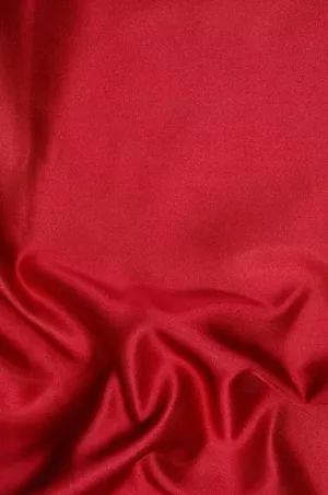 Ruby Red Double Face Duchess Satin Fabric