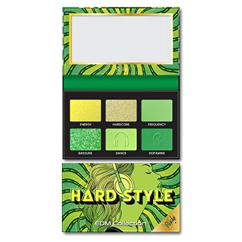 RUDE EDM Collection Color Themed Vibrant Eyeshadow (Hard Style)