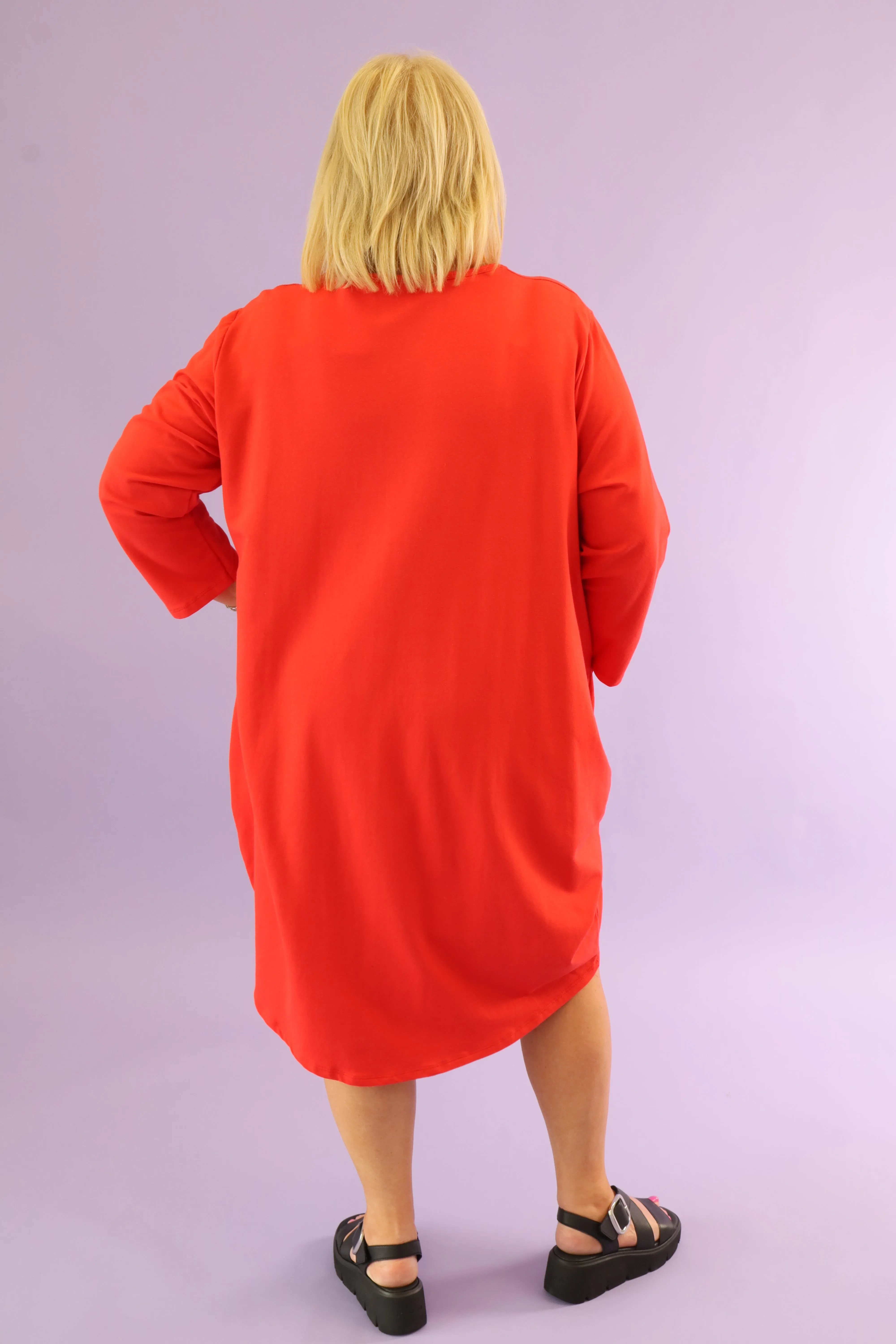 Rue Cotton Bubble Dress in Red