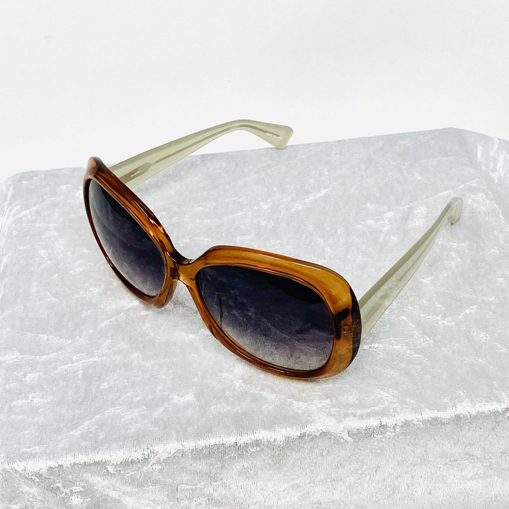 Rue De Mail Sunglasses Oversized Terracotta and Grey