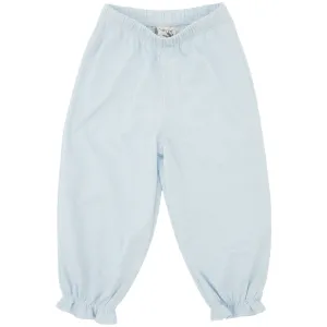 Ruffle Bloomer Pants- Light Blue Stripe