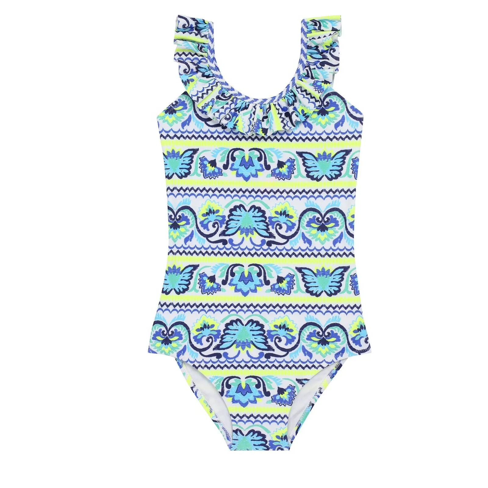 Ruffle Printed Swimsuit