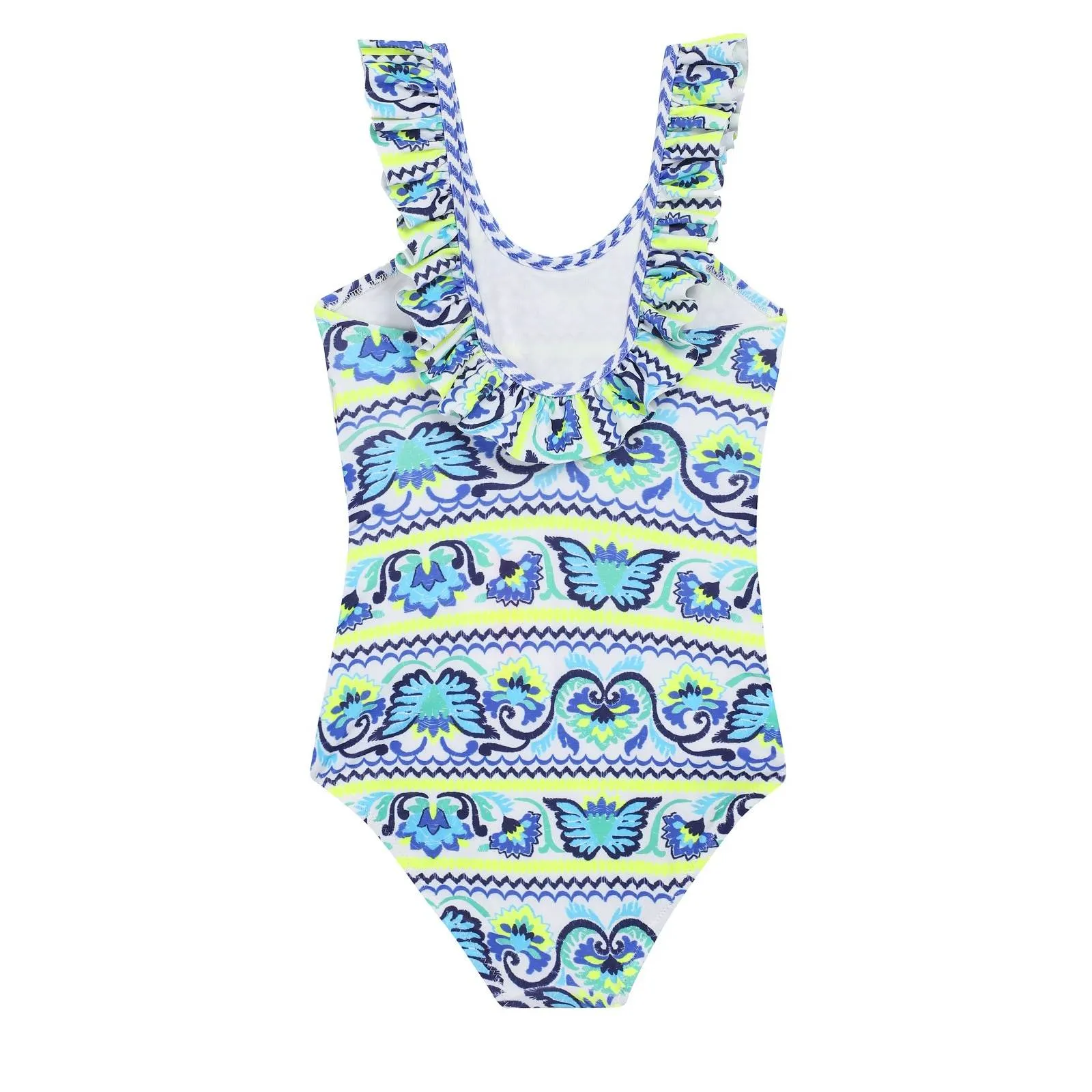 Ruffle Printed Swimsuit