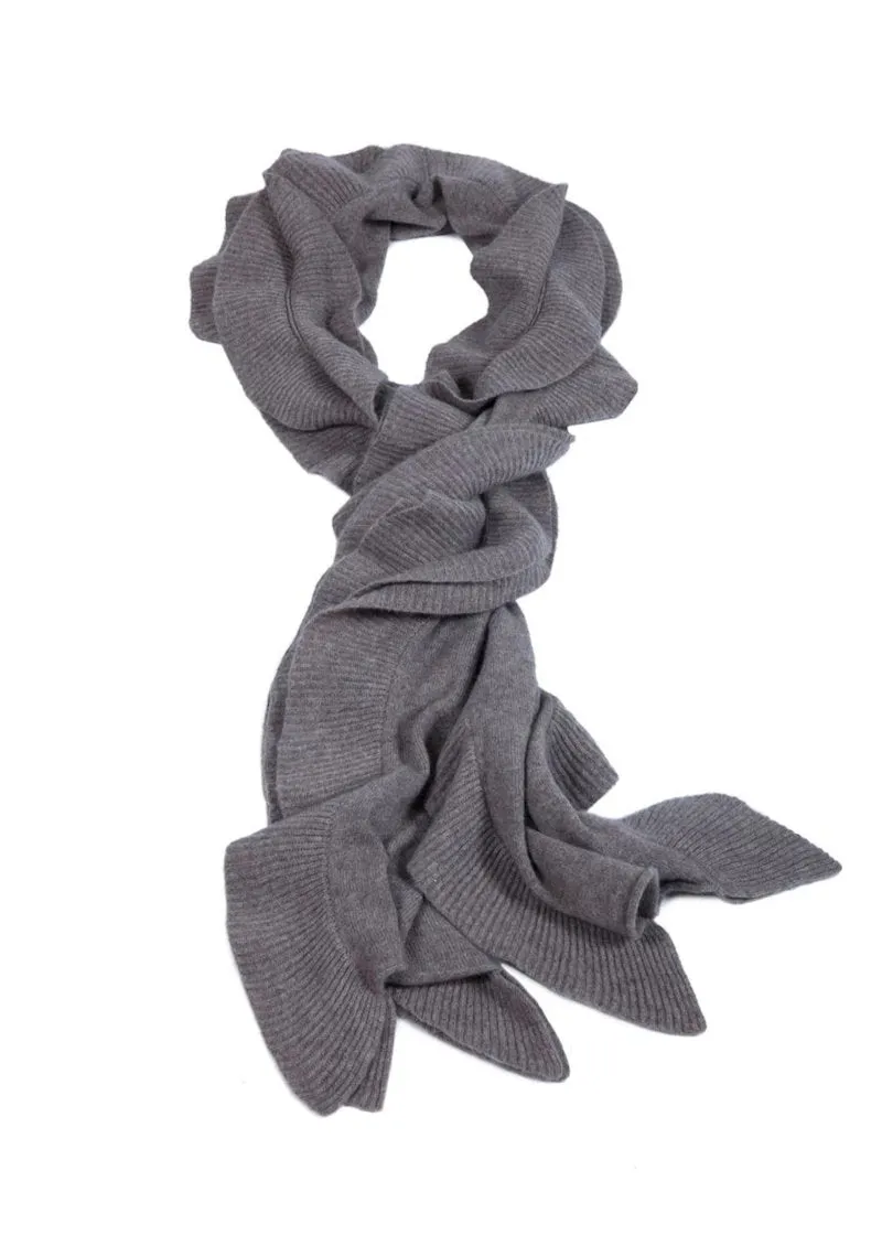 Ruffle Trim Scarf