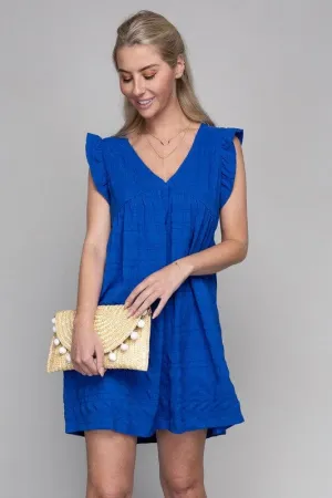 Ruffle Trim Sleeve Dress  *Online Only*