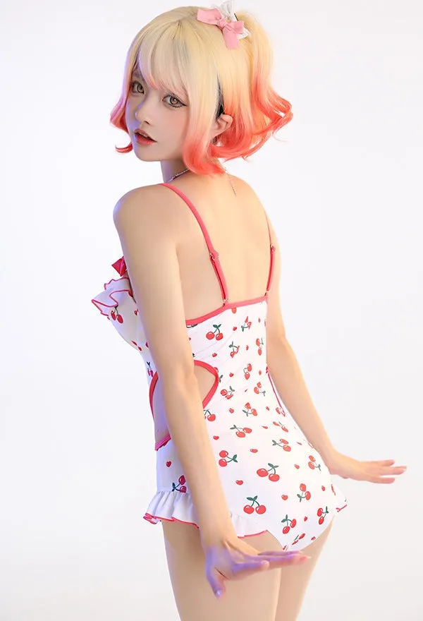 Ruffled Cherry Onesie