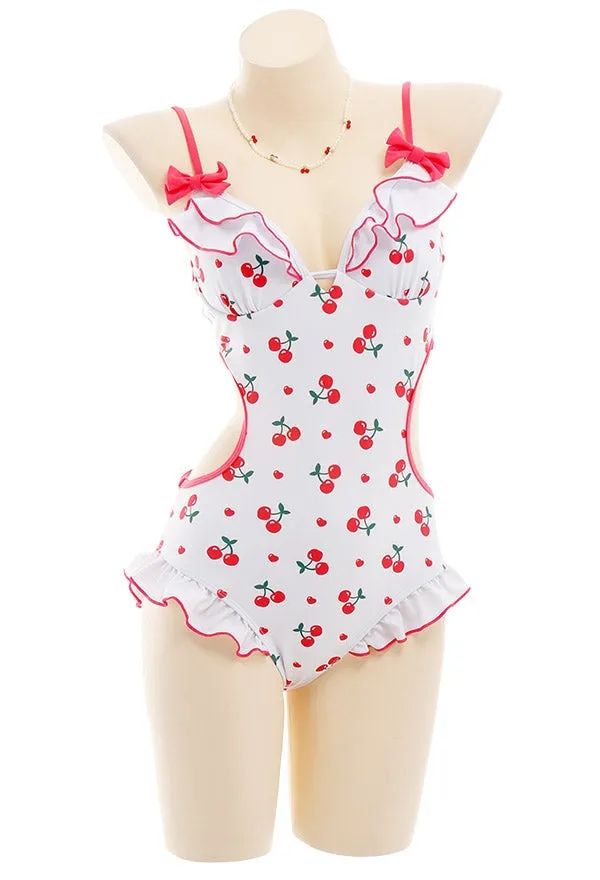 Ruffled Cherry Onesie