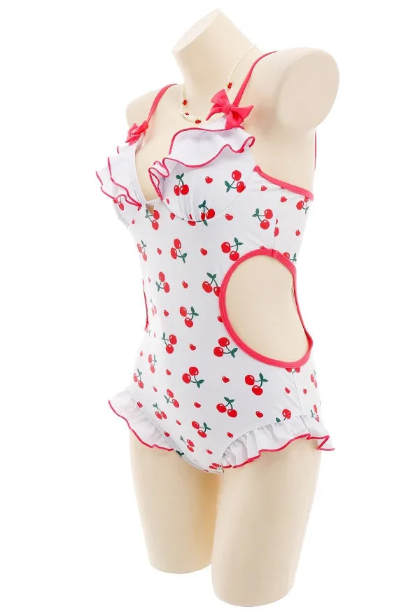 Ruffled Cherry Onesie