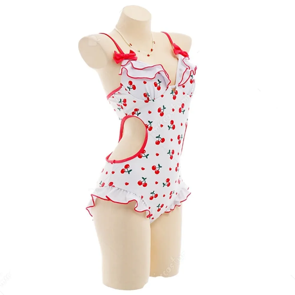 Ruffled Cherry Onesie