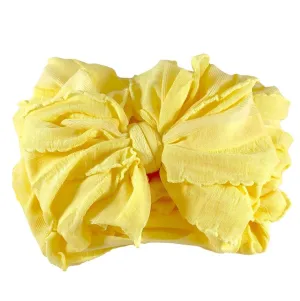 Ruffled Headband- Buttercup