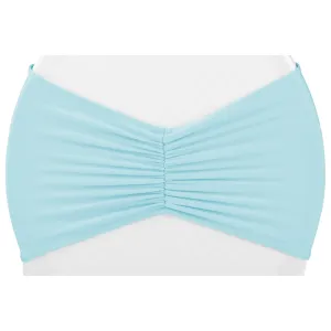 Ruffled Spandex Chair Band - Baby Blue