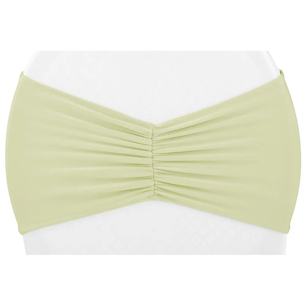 Ruffled Spandex Chair Band - Sage Green