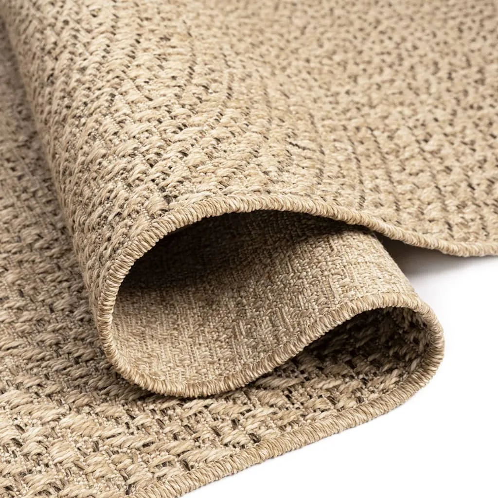 Rug 160x230 cm Jute Look Indoor and Outdoor