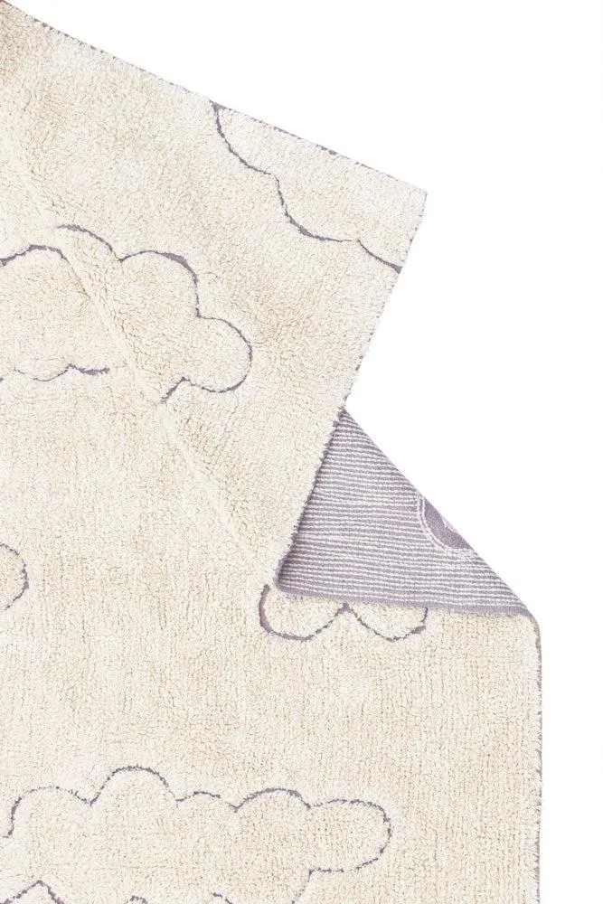 RUGCYCLED WASHABLE AREA RUG CLOUDS