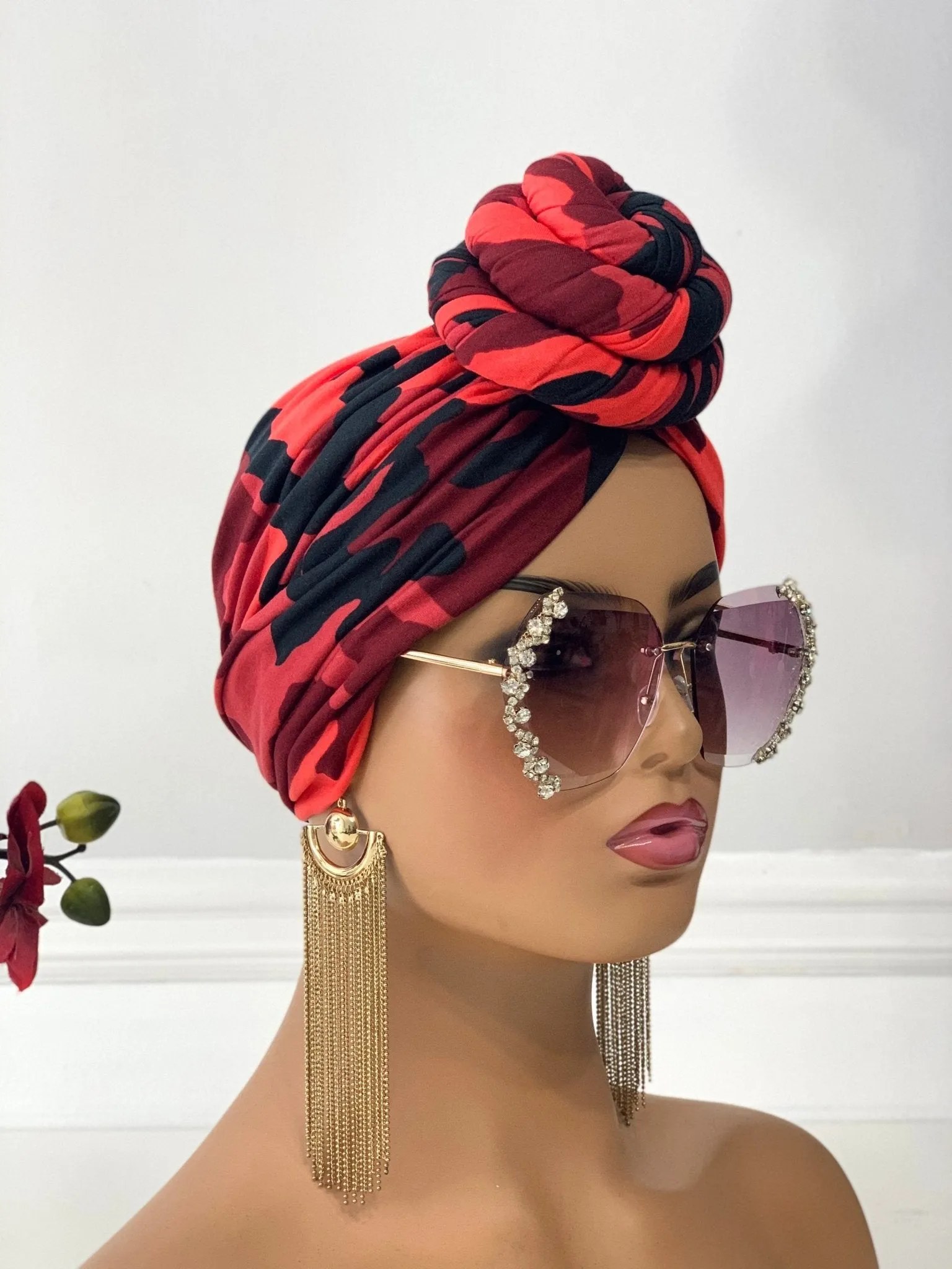 Rumi Camo Pretied Head Wrap