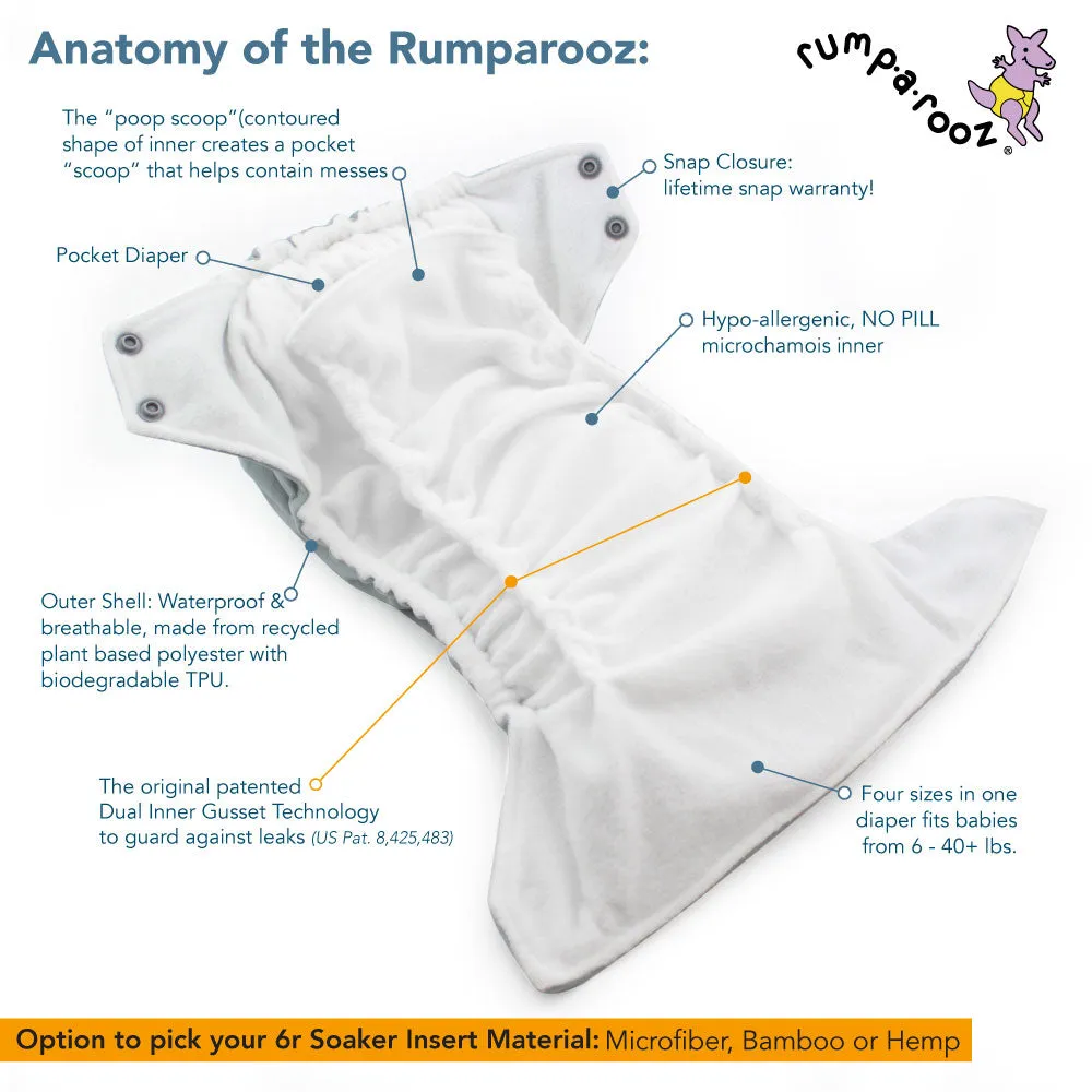 Rumparooz G2 One Size Pocket Cloth Diaper - Elskede