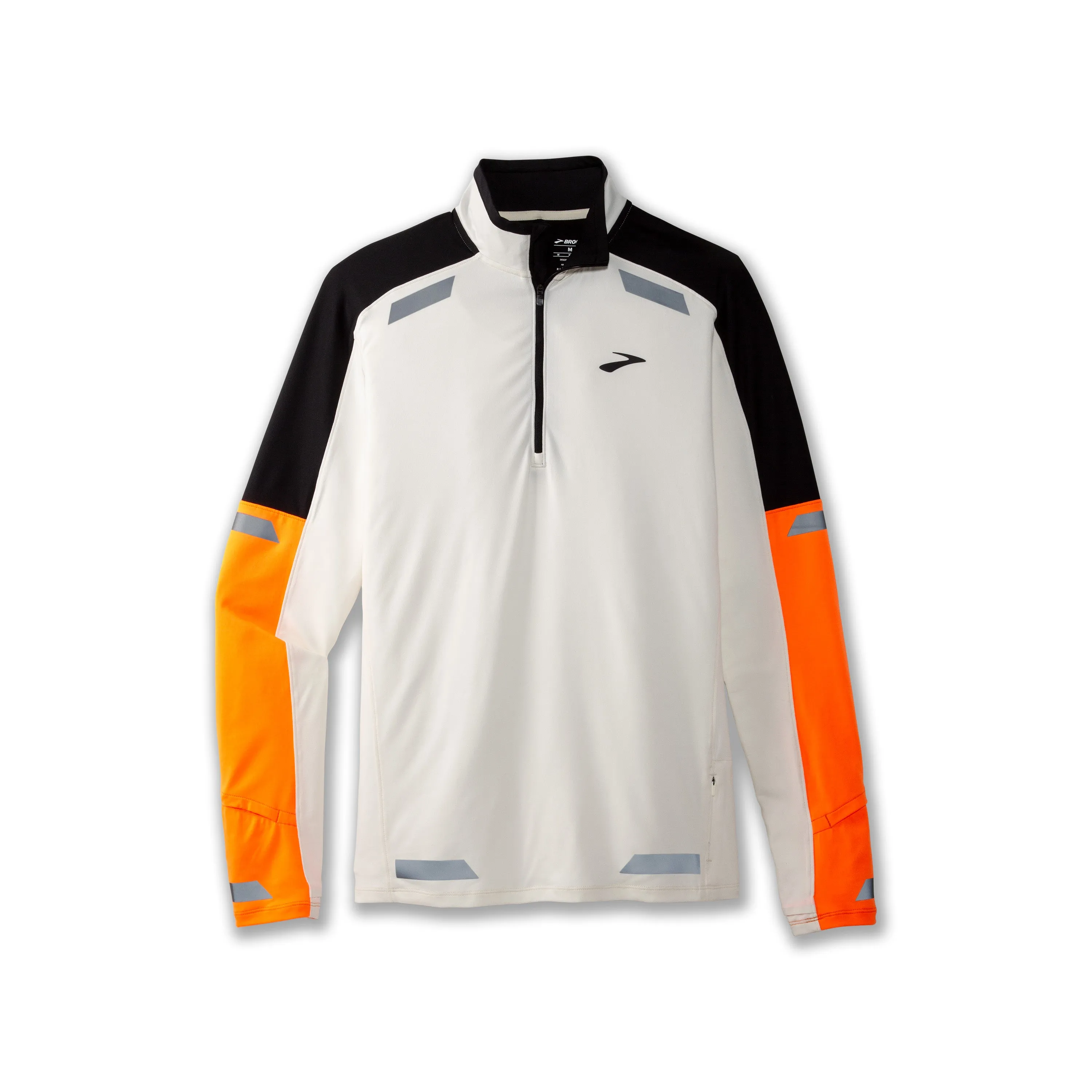 Run Visible 1/2 Zip 2.0 | Ecru/Fluoro Flash/Black