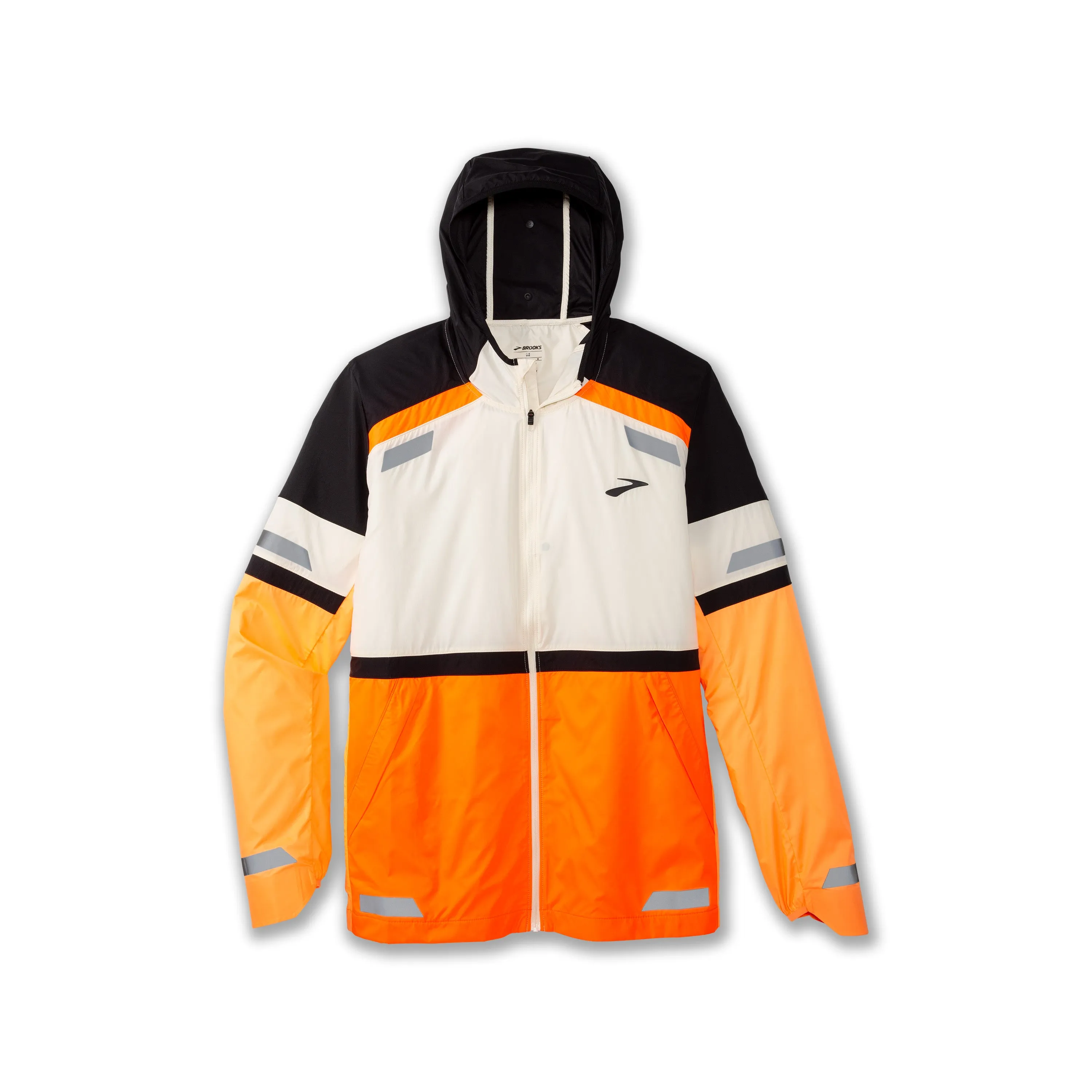 Run Visible Jacket 2.0 | Ecru/Fluoro Flash/Black