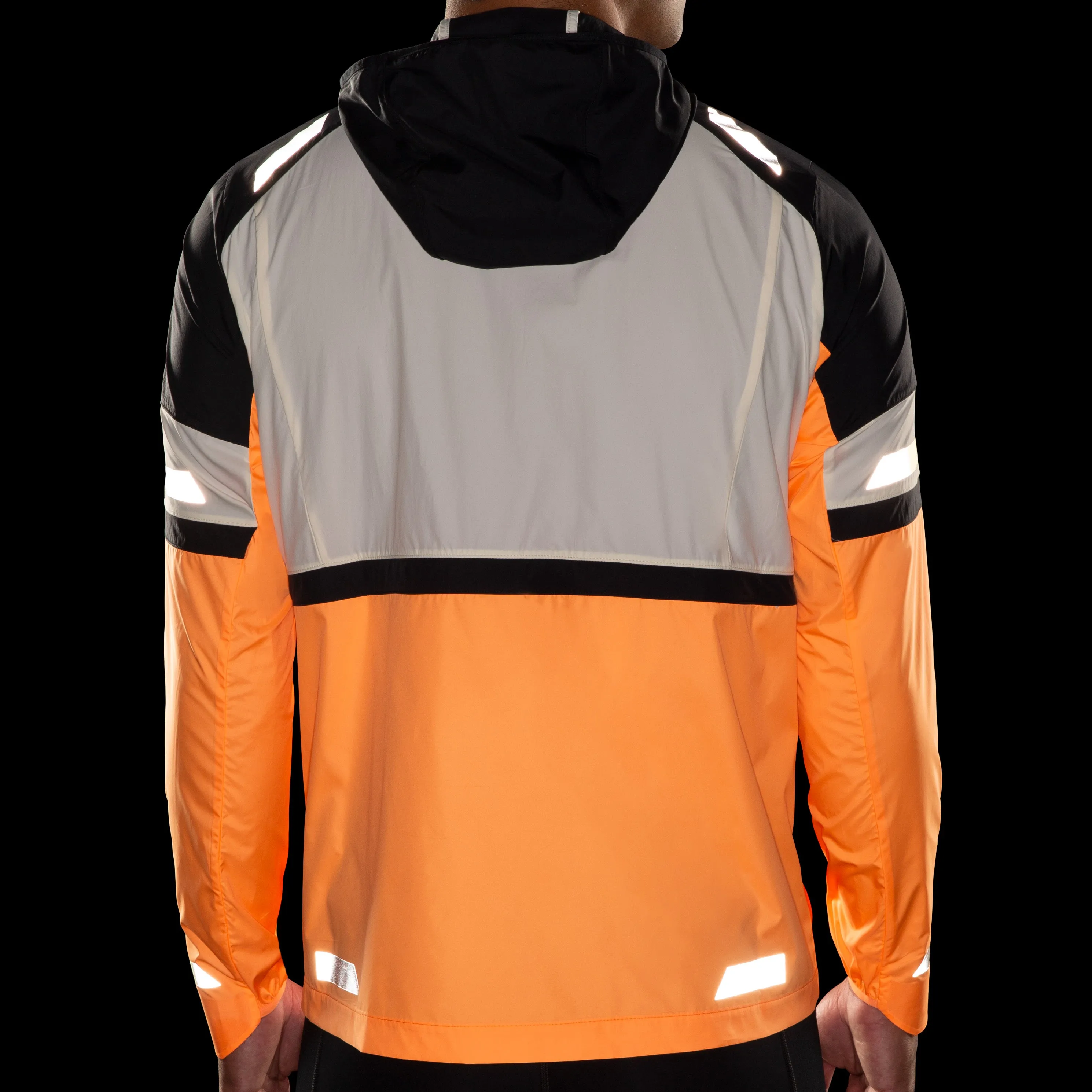 Run Visible Jacket 2.0 | Ecru/Fluoro Flash/Black